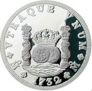 Mexico 1 Onza (14th International Numismatic Convention Mexico City) X# MB48 PLUS VLTR VTRAQUE VNUM MO 1732 MO coin reverse Mexico 1 Onza (14th International Numismatic Convention Mexico City) X# MB48 PLUS VLTR VTRAQUE VNUM MO 1732 MO coin reverse