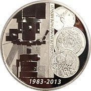 Mexico 1 Onza (30th Anniversary of the Mexican Mint Plant in Potosi) CASA DE MONEDA DE MÉXICO 1983-2013 coin reverse Mexico 1 Onza (30th Anniversary of the Mexican Mint Plant in Potosi) CASA DE MONEDA DE MÉXICO 1983-2013 coin reverse
