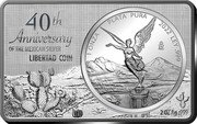 Mexico 1 Onza 40th Anniversary of the Libertad Coin 2022 Mͦ 1 ONZA PLATA PURA 2022 LEY .999 MO 40 TH ANNIVERSARY OF THE MEXICAN SILVER LIBERTAD COIN 2 OZ AG .999 coin reverse Mexico 1 Onza 40th Anniversary of the Libertad Coin 2022 Mͦ 1 ONZA PLATA PURA 2022 LEY .999 MO 40 TH ANNIVERSARY OF THE MEXICAN SILVER LIBERTAD COIN 2 OZ AG .999 coin reverse
