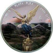 Mexico 1 Onza (Libertad. Coloured) 1 ONZA PLATA PURA 2016 LEY .999 MO coin reverse Mexico 1 Onza (Libertad. Coloured) 1 ONZA PLATA PURA 2016 LEY .999 MO coin reverse