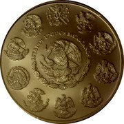 Mexico 1 Onza (Libertad. Gilded) ESTADOS UNIDOS MEXICANOS coin obverse Mexico 1 Onza (Libertad. Gilded) ESTADOS UNIDOS MEXICANOS coin obverse