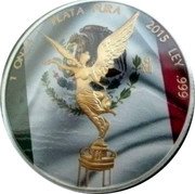 Mexico 1 Onza (Libertad with Flag. Coloured) 1 ONZA PLATA PURA 2015 LEY .999 MO coin reverse Mexico 1 Onza (Libertad with Flag. Coloured) 1 ONZA PLATA PURA 2015 LEY .999 MO coin reverse