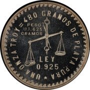 Mexico 1 Onza Scales Pattern 1978 Mo Proof KM# Pn211 UNA ONZA TROY=480 GRAMOS DE PLATA PURA PESO 33.625 GRAMOS LEY 0.925 coin reverse Mexico 1 Onza Scales Pattern 1978 Mo Proof KM# Pn211 UNA ONZA TROY=480 GRAMOS DE PLATA PURA PESO 33.625 GRAMOS LEY 0.925 coin reverse