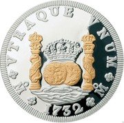 Mexico 1 Onza (Spanish dollar - Gilt) PLUS VLTR VTRAQUE VNUM MO 1732 MO coin reverse Mexico 1 Onza (Spanish dollar - Gilt) PLUS VLTR VTRAQUE VNUM MO 1732 MO coin reverse