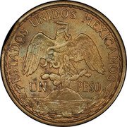 Mexico 1 Peso (Caballito Pattern) KM# Pn187 ESTADOS UNIDOS MEXICANOS UN PESO coin obverse Mexico 1 Peso (Caballito Pattern) KM# Pn187 ESTADOS UNIDOS MEXICANOS UN PESO coin obverse