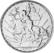 Mexico 1 Peso (Caballito Pattern. Plain Edge) KM# Pn178 ESSAI CH. PILLET 1909 coin reverse Mexico 1 Peso (Caballito Pattern. Plain Edge) KM# Pn178 ESSAI CH. PILLET 1909 coin reverse