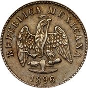 Mexico 1 Peso (Circulation Coin Pattern) KM# Pn160 REPUBLICA MEXICANA 1896 coin obverse Mexico 1 Peso (Circulation Coin Pattern) KM# Pn160 REPUBLICA MEXICANA 1896 coin obverse