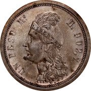 Mexico 1 Peso Libertad Pattern 1898Â Mo KM# Pn166 UN PESO MO. H. 902.7 coin reverse Mexico 1 Peso Libertad Pattern 1898Â Mo KM# Pn166 UN PESO MO. H. 902.7 coin reverse