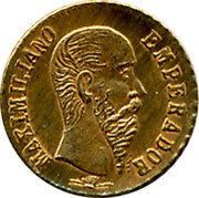 Mexico 1 Peso (Maximiliano I) MAXIMILIANO EMPERADOR NAVALON OCAMPO SPIRITU coin obverse Mexico 1 Peso (Maximiliano I) MAXIMILIANO EMPERADOR NAVALON OCAMPO SPIRITU coin obverse
