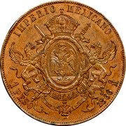 Mexico 1 Peso (Maximiliano I Pattern Strike. Large Letters) KM# Pn103 IMPERIO MEXICANO EQUIDAD EN LA JUSTICIA 1 PESO 1866 MO coin reverse Mexico 1 Peso (Maximiliano I Pattern Strike. Large Letters) KM# Pn103 IMPERIO MEXICANO EQUIDAD EN LA JUSTICIA 1 PESO 1866 MO coin reverse