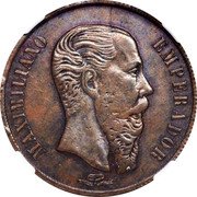 Mexico 1 Peso (Maximiliano I Pattern Strike. Small Letters) KM# Pn104 MAXIMILIANO EMPERADOR NAVALON OCAMPO SPIRITU coin obverse Mexico 1 Peso (Maximiliano I Pattern Strike. Small Letters) KM# Pn104 MAXIMILIANO EMPERADOR NAVALON OCAMPO SPIRITU coin obverse