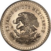 Mexico 1 Peso (Pattern. Morelos) ESTADOS UNIDOS MEXICANOS MO coin obverse Mexico 1 Peso (Pattern. Morelos) ESTADOS UNIDOS MEXICANOS MO coin obverse