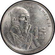 Mexico 1 Peso (Pattern. Morelos.) KM# Pn228 JOSÉ MA MORELOS 1$ 1983 MO coin reverse Mexico 1 Peso (Pattern. Morelos.) KM# Pn228 JOSÉ MA MORELOS 1$ 1983 MO coin reverse