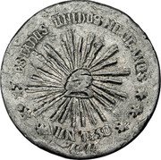 Mexico 1 Peso (Pattern. Muera Huerta) ESTADOS UNIDOS MEXICANOS UN PESO 1914 coin reverse Mexico 1 Peso (Pattern. Muera Huerta) ESTADOS UNIDOS MEXICANOS UN PESO 1914 coin reverse