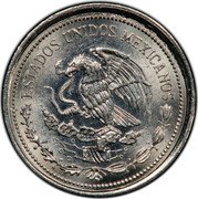 Mexico 1 Peso Trial. SUD 1986 Mº ESTADOS UNIDOS MEXICANOS coin obverse