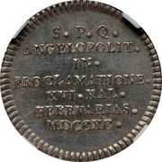 Mexico 1 Real (Carlos IV) C# 140 S P Q ANGELOPOLIT IN PROCLAMATINE XVI KAL FEBRVARIAS MDCCXC coin reverse Mexico 1 Real (Carlos IV) C# 140 S P Q ANGELOPOLIT IN PROCLAMATINE XVI KAL FEBRVARIAS MDCCXC coin reverse