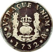Mexico 1 Real (Felipe V Pattern) MO VTRAQUE VNUM MO 1732 coin reverse Mexico 1 Real (Felipe V Pattern) MO VTRAQUE VNUM MO 1732 coin reverse