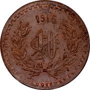 Mexico 10 Centavos Tenancingo 1916 KM# 690.1 1916 10C coin reverse Mexico 10 Centavos Tenancingo 1916 KM# 690.1 1916 10C coin reverse