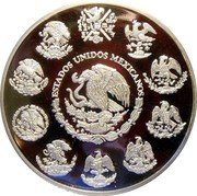 Mexico 10 Pesos Chichen Itza. Temple of the Warriors 2011 Mo Proof KM# 948 ESTADOS UNIDOS MEXICANOS coin obverse Mexico 10 Pesos Chichen Itza. Temple of the Warriors 2011 Mo Proof KM# 948 ESTADOS UNIDOS MEXICANOS coin obverse