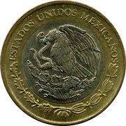 Mexico 10 Pesos Aztec Circulation Coin 2017 Mo KM# 616 ESTADOS UNIDOS MEXICANOS coin obverse Mexico 10 Pesos Aztec Circulation Coin 2017 Mo KM# 616 ESTADOS UNIDOS MEXICANOS coin obverse
