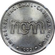 Portugal 100 Escudos (Pattern) IMPRENSA NACIONAL - CASA DA MOEDA INCM 1992 coin obverse