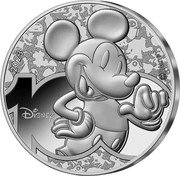 France 100 Euro (Disney 100. Mickey Mouse) 100 DISNEY 2023 Ⓒ DISNEY coin reverse