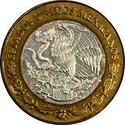 Mexico 100 Pesos State Of Zacatecas 2003 Mo KM# 688 ESTADOS UNIDOS MEXICANOS coin obverse Mexico 100 Pesos State Of Zacatecas 2003 Mo KM# 688 ESTADOS UNIDOS MEXICANOS coin obverse