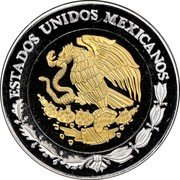 Mexico 100 Pesos State of Veracruz-Llave 2003 Mo Proof KM# 698 ESTADOS UNIDOS MEXICANOS coin obverse Mexico 100 Pesos State of Veracruz-Llave 2003 Mo Proof KM# 698 ESTADOS UNIDOS MEXICANOS coin obverse