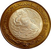 Mexico 100 Pesos State of Tabasco 2004 Mo KM# 693 ESTADOS UNIDOS MEXICANOS coin obverse Mexico 100 Pesos State of Tabasco 2004 Mo KM# 693 ESTADOS UNIDOS MEXICANOS coin obverse