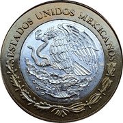 Mexico 100 Pesos State Of Nuevo Leon 2004 Mo KM# 742 ESTADOS UNIDOS MEXICANOS coin obverse Mexico 100 Pesos State Of Nuevo Leon 2004 Mo KM# 742 ESTADOS UNIDOS MEXICANOS coin obverse