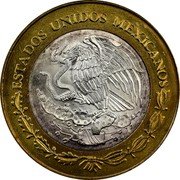 Mexico 100 Pesos State Of Distrito Federal 2005 Mo KM# 713 ESTADOS UNIDOS MEXICANOS coin obverse Mexico 100 Pesos State Of Distrito Federal 2005 Mo KM# 713 ESTADOS UNIDOS MEXICANOS coin obverse