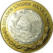 Mexico 100 Pesos State of Chiapas 2005 Mo KM# 712 ESTADOS UNIDOS MEXICANOS coin obverse Mexico 100 Pesos State of Chiapas 2005 Mo KM# 712 ESTADOS UNIDOS MEXICANOS coin obverse