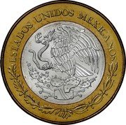 Mexico 100 Pesos Federal District of Old Town Hall 2006 Mo KM# 779 ESTADOS UNIDOS MEXICANOS coin obverse Mexico 100 Pesos Federal District of Old Town Hall 2006 Mo KM# 779 ESTADOS UNIDOS MEXICANOS coin obverse
