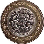 Mexico 100 Pesos Puebla 2007 Mo KM# 850 ESTADOS UNIDOS MEXICANOS coin obverse Mexico 100 Pesos Puebla 2007 Mo KM# 850 ESTADOS UNIDOS MEXICANOS coin obverse