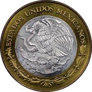 Mexico 100 Pesos Tamaulipas 2007 Mo KM# 857 ESTADOS UNIDOS MEXICANOS coin obverse Mexico 100 Pesos Tamaulipas 2007 Mo KM# 857 ESTADOS UNIDOS MEXICANOS coin obverse