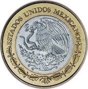 Mexico 100 Pesos Veracruz 2007 Mo KM# 859 ESTADOS UNIDOS MEXICANOS coin obverse Mexico 100 Pesos Veracruz 2007 Mo KM# 859 ESTADOS UNIDOS MEXICANOS coin obverse