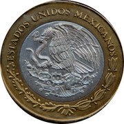 Mexico 100 Pesos Campeche 2006 Mo KM# 760 ESTADOS UNIDOS MEXICANOS coin obverse Mexico 100 Pesos Campeche 2006 Mo KM# 760 ESTADOS UNIDOS MEXICANOS coin obverse