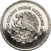 Mexico 100 Pesos Pattern. Huitzilapan 1991 Mo ESTADOS UNIDOS MEXICANOS coin obverse Mexico 100 Pesos Pattern. Huitzilapan 1991 Mo ESTADOS UNIDOS MEXICANOS coin obverse