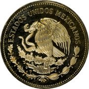 Mexico 100 Pesos Pattern. Mariposa Monarca 1987Â Mo Proof KM# Pn238 ESTADOS UNIDOS MEXICANOS coin obverse Mexico 100 Pesos Pattern. Mariposa Monarca 1987Â Mo Proof KM# Pn238 ESTADOS UNIDOS MEXICANOS coin obverse