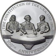 Mexico 12 Onzas 200th Anniversary US Constitution 1987 Mo X# MB39 THE CONSTITUTION OF THE U.S.A. 1787-1987 200TH ANNIVERSARY coin reverse Mexico 12 Onzas 200th Anniversary US Constitution 1987 Mo X# MB39 THE CONSTITUTION OF THE U.S.A. 1787-1987 200TH ANNIVERSARY coin reverse