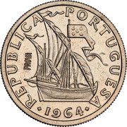 Portugal 2-1/2 Escudos (Pattern) REPUBLICA PORTUGUESA 1964 PROVA coin obverse Portugal 2-1/2 Escudos (Pattern) REPUBLICA PORTUGUESA 1964 PROVA coin obverse