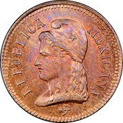 Mexico 2 Centavos 80th Independence Anniversary Pattern 1890 X# NC13 REPUBLICA MEXICANA coin obverse Mexico 2 Centavos 80th Independence Anniversary Pattern 1890 X# NC13 REPUBLICA MEXICANA coin obverse