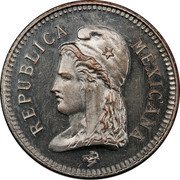 Mexico 2 Centavos (Mexican Independence Pattern) X# NC21a REPUBLICA MEXICANA coin obverse Mexico 2 Centavos (Mexican Independence Pattern) X# NC21a REPUBLICA MEXICANA coin obverse