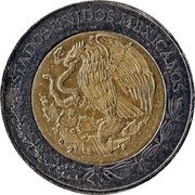 Mexico 2 Pesos Eagle. Circulation Coin 2012 Mo KM# 604 ESTADOS UNIDOS MEXICANOS coin obverse Mexico 2 Pesos Eagle. Circulation Coin 2012 Mo KM# 604 ESTADOS UNIDOS MEXICANOS coin obverse
