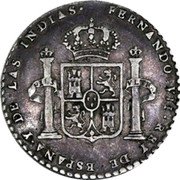 Mexico 2 Reales Oaxaca Fernando VII Proclamation Coinage 1808 FERNANDO VII REY DE ESPAÑA Y DE LAS YNDIAS coin obverse Mexico 2 Reales Oaxaca Fernando VII Proclamation Coinage 1808 FERNANDO VII REY DE ESPAÑA Y DE LAS YNDIAS coin obverse