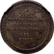 Mexico 2 Reals Proclamation of Charles IV 1790 MAGNE ET AUGUSTE CAROLE IV PROSPERE PROCEDE ET REGNA coin obverse