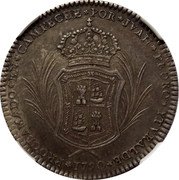 Mexico 2 Reals Proclamation of Charles IV 1790 1790 PROCLAMADO EN CAMPECHE FOR JVAN PEDRO YTVRALDE coin reverse