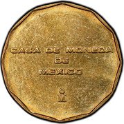 Mexico 20 Centavos (Planchet Trial) CASA DE MONEDA DE MEXICO MO coin reverse