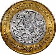 Mexico 20 Pesos Centenary of Heroic Defense of Veracruz 2014 KM# 978 ESTADOS UNIDOS MEXICANOS coin obverse