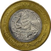Mexico 20 Pesos Centenary of the Air Forces 2015 KM# 986 ESTADOS UNIDOS MEXICANOS coin obverse Mexico 20 Pesos Centenary of the Air Forces 2015 KM# 986 ESTADOS UNIDOS MEXICANOS coin obverse